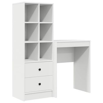 Escritorio 105,5 X 34 X 127 Cm 2 Uds. Vidaxl
