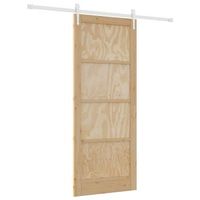 puerta corredera orkdal natural y blanco 86 x 211 cm vidaxl