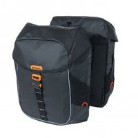 basil alforjas miles tarpaulin 34l con reflectante cierre click negronaranja