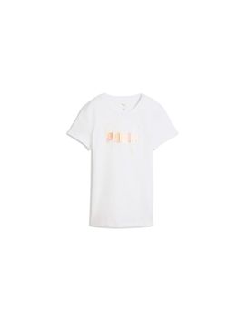 Camiseta Puma Ess Logo Lab Metalli, Whi Mujer
