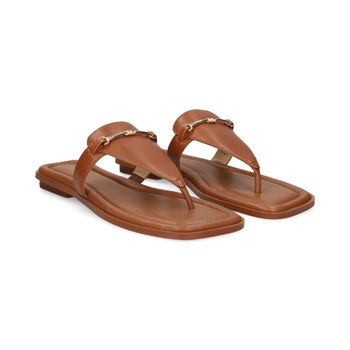 Michael Kors Sandalias Planas Mujer - Marrón Talla 7
