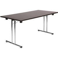 space folding table - wenge