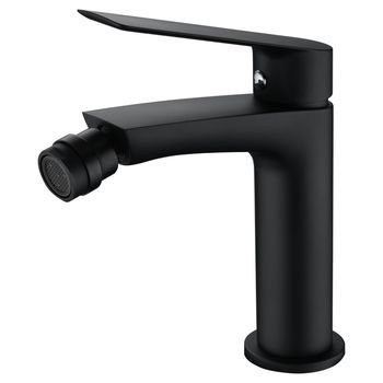 Grifo Monomando Para Bidet Negro Opaco En Latón Y Zama Con Cartucho Cerámico
