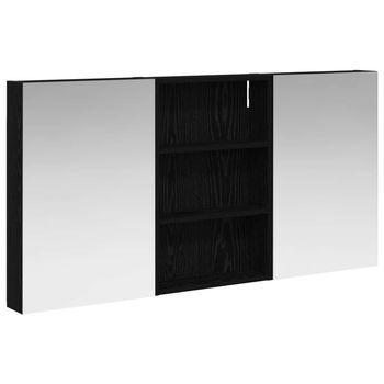 Juego De Muebles De Baño | Armario De Baño Con Estante 3 Piezas 120 X 10,5 X 60,5 Cm