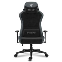 sense7 spellcaster fuku xl pu silla gaming ergonomico ajustable soporte lumbar negra