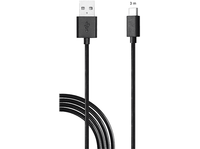 cable usb a usb-c - isy ic-5006 para nintendo switch 3m negro