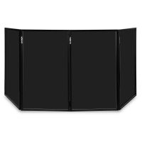 vonyx db2b pantalla plegable dj 120 x 70 cm 4 paneles negro
