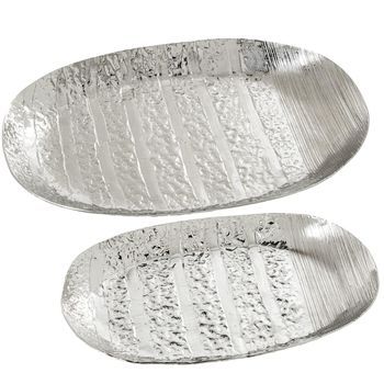Set 2 Centros Plateado