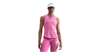 Camiseta de tirantes nike tempo swoosh run rosa  mujer