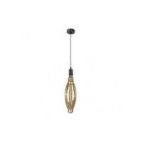 colgante lilia 1xe27 marronambar bombilla incluida 8w 3000k 640lm regx12x12 cm