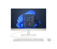all in one hp proone 240 g10 computer - intel core i5 13th gen i5-1334u - 8 gb - 256 gb ssd - 605 cm 238 full hd - desktop - white - intel chip