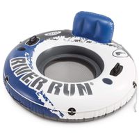 sillon hinchable intex river run con respaldo 135 cm azul