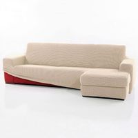 funda chaise longue super elastica relive brazo derecho largo beig funda elastica para sofa chaise longue