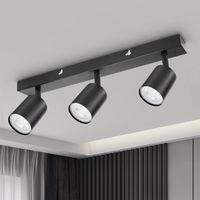 aigostar lampara de techo inteligente 3 focos gu10 compatible con alexa bluetooth mesh plafon foco de techo led regulable colores apliques interior ajustables y giratorios para dormitorio cocina