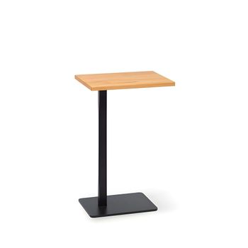 Mesa auxiliar de roble, cera al aceite