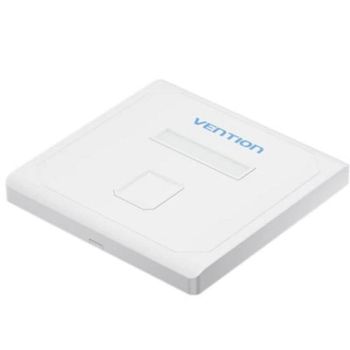 Placa de Pared Vention IFDW0 1 Puerto RJ45 Tipo 86 Blanco