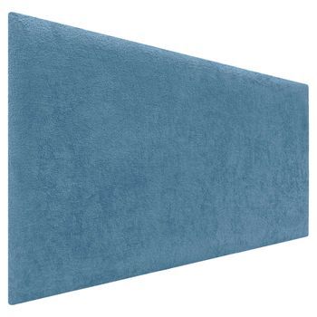 Dhome Cabecero Azul 105cm Dual Acabado Toalla Soft Tapizado Liso Con Patas 8cm Grosor 70 Alto Tejido Suave Para Pared Acústicos Cabeceros Absorbentes (105cm, 8cm - 70 Al. - Azul)
