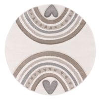 alfombra infantil kosmos beige 200 cm redondo