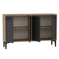 mueble tv stria roble zafiro antracita