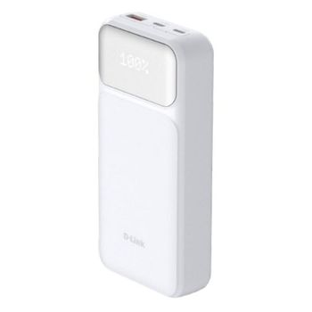 Power Bank D-Link DPP-201 20000 mAh 65 W PD3.0 QC3.0 Blanca USB-C x2 USB-A Pantalla LED