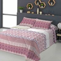 edredon sedalina sherpa riga 650 grm2  funda cojin 150 cm rufino diaz coral