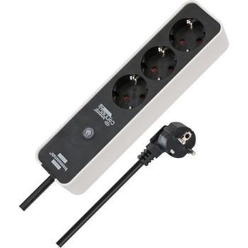 Regleta Brennenstuhl Connect Ecolor WiFi 3 Tomas con Control Inteligente y Protección Infantil