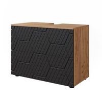 mueble bajo lavabo irma 41 x 586 cm con 2 cajones vicco