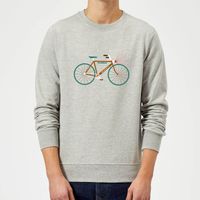 rudolph bike christmas jumper - grey - l