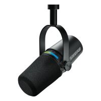 shure mv7i microfono dinamico usbxlr para podcast y streaming negro