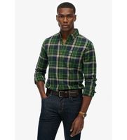 superdry para hombre m4011047a camisa lumberjack verde s casual algodon manga larga