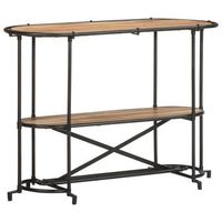mesa consolamesa de entradamesa auxiliar madera maciza de acacia 110x42x76 cm