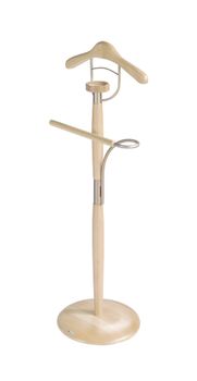 Galán de noche de madera de haya roble 110x45x32 cm
