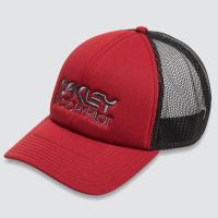 oakley factory pilot trucket hat - iron red
