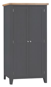 Eden Oak and Grey Full Hanging Wardrobe