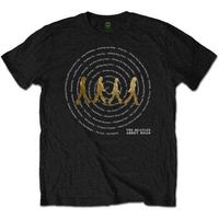 the beatles camiseta abbey road songs swirl para mujer