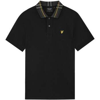 Lyle & Scott Tops y Camisetas Tartan Collar Polo Shirt Jet Black para hombre