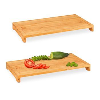 Tabla De Cortar De Bambú - Juego De 2 - Light Brown - 8x56x30cm