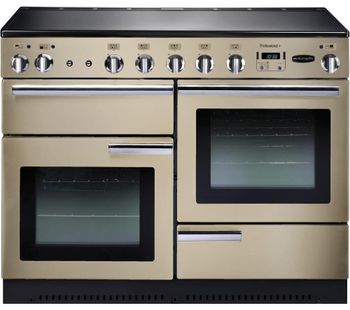 RANGEMASTER Professional 110 Electric Induction Range Cooker - Cream & Chrome, Cream