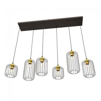 Lámpara de techo osmera oro (6 luces)