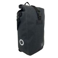 alforja de bicicleta impermeable gris 17 l willex
