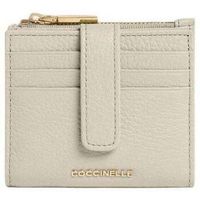 ttm-coccinelle cartera metallic medium para mujer