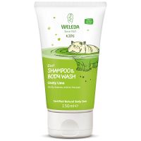 weleda kids 2 in 1 wash 150ml - lively lime