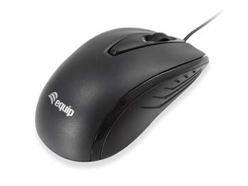 MOUSE COMPACT EQUIP LIFE OPTICO NEGRO USB 1000DPI