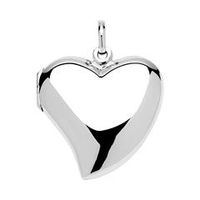 relicario de plata 925 con diseno de corazon grabable