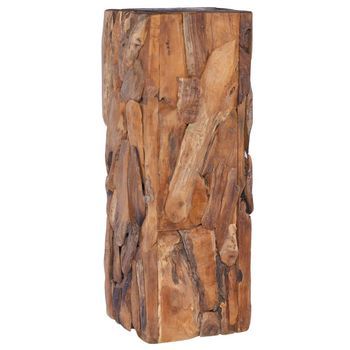 Mesa Auxiliar De Madera Maciza De Teca 30x30x80 Cm Vidaxl
