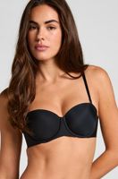 hunkemoller sujetador de aros preformado sin tirantes jane negro