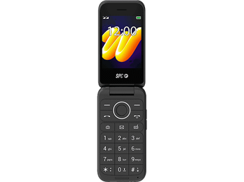Móvil - SPC Wild, 48+128 MB, 1600 mAh, QVGA, Botón SOS, 4G, 240h Autonomía, Negro
