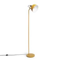 lampara de pie metal luise amarillo