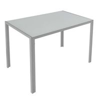 mesa fija de cocina cica color gris de cristal 105x75x60 cm