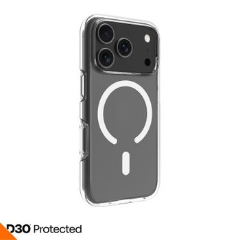 Funda para móvil Dbramante1928 Iceland Ultra D3O MS Cover Plástico Transparente para iPhone 17 Pro
